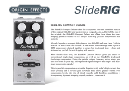SlideRIG Compact Deluxe Manual