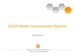 2G Mobile Communication Systems