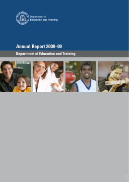 Annual Report 2008–09 - Department of Training and Workforce