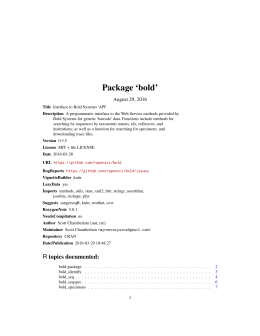 Package `bold`