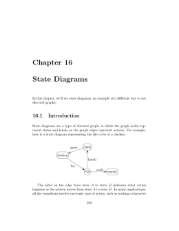 Chapter 16 State Diagrams