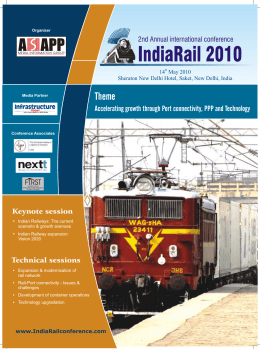 Railway Conference 2010 Brochure-Final