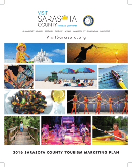 2016 sarasota county tourism marketing plan