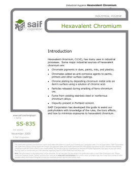 SS-835, Hexavalent Chromium