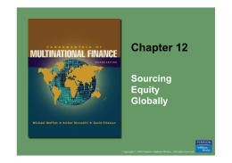 Sourcing Equity Globally