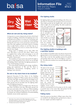 Information File - British Automatic Fire Sprinkler Association