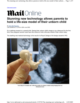Stunning new technology allows parents to hold a life