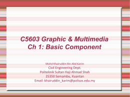 Basic components in multimedia