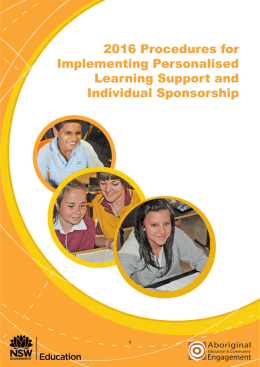 2016 procedures for implementing personalised