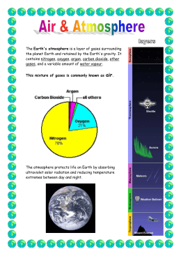 The Earth`s atmosphere is a layer of gases surrounding the