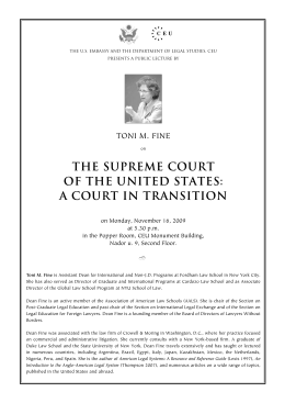 the supreme court of the united states: a court in transition