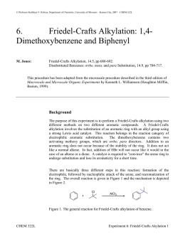 6. Friedel-Crafts Alkylation: 1,4