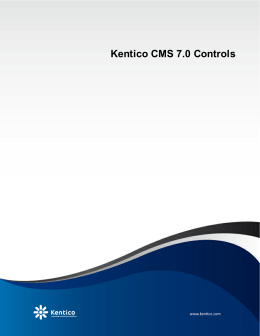 Kentico CMS 7.0 Controls