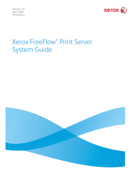 Xerox FreeFlow Print Server System Guide