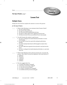 Lesson Test - EMC Publishing