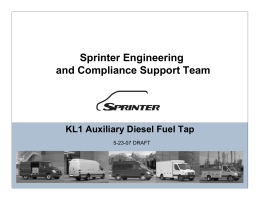 Sprinter Engineering and Compliance Support - aie-services