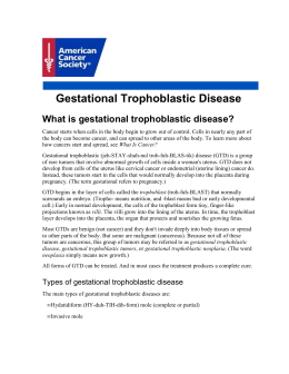 Gestational Trophoblastic Disease