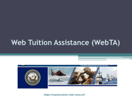 Web Tuition Assistance (WebTA)