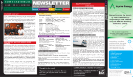 newsletter - South Canterbury Chamber of Commerce