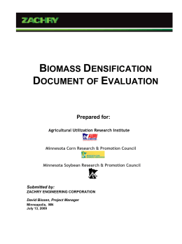 biomass densification document of evaluation