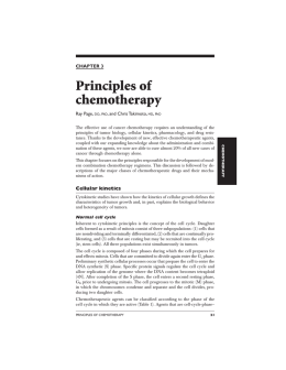 Principles of chemotherapy