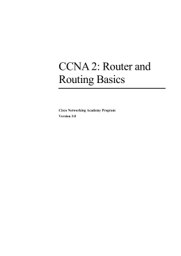 CCNA 2: Router and Routing Basics