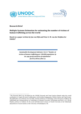 Research Brief Multiple Systems Estimation for estimating the