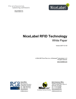 NiceLabel RFID Technology