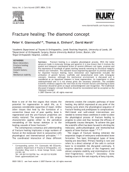 Fracture healing: The diamond concept