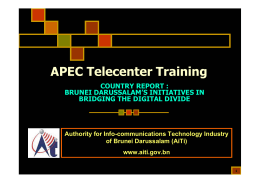 APEC Telecenter Training
