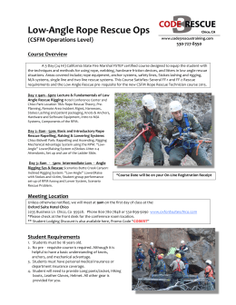 Low-‐Angle Rope Rescue Ops
