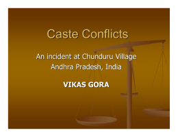Caste Conflicts - Atheist Centre