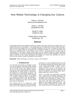 How Mobile Technology is Changing Our Culture
