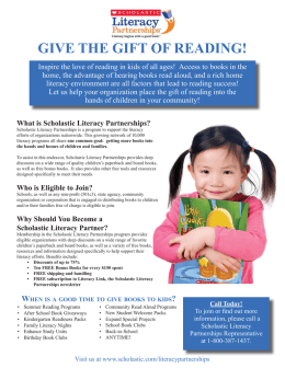 What is Scholastic Literacy Partnerships?