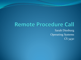 Sarah Diesburg Operating Systems CS 3430