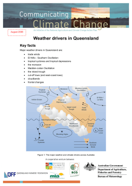 Weather drivers in Queensland