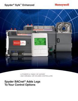 Spyder BACnet® Adds Legs To Your Control Options