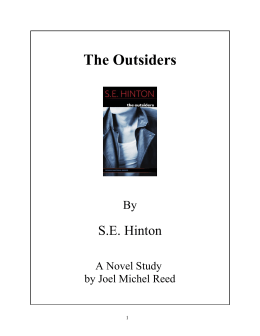 The Outsiders - Reed Novel Studies