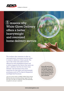 5 reasons why White Glove Delivery offers a better