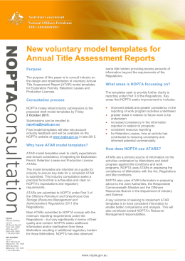 New voluntary model templates for ATARs
