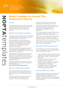 Fact sheet: Model templates for ATARs