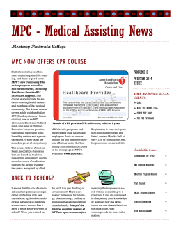 MPC - Medical Assisting News
