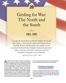 Girding for War: The North and the South
