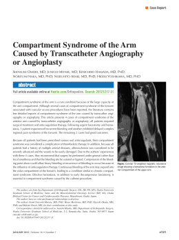 Compartment Syndrome of the Arm Caused by Transcatheter