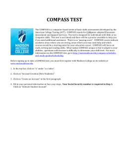 Compass Test Registration Instructions
