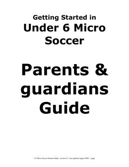 Under 6 Micro Soccer - East Bay United Soccer Club