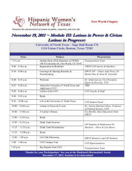 HWNT LIP Session III - Latinas in Power Final Agenda