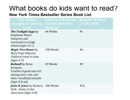 What books do kids want to read?