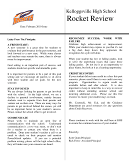 Rocket Review - Kelloggsville High School