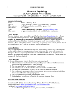 CLP 3144 - University of Florida